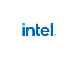 Intel logo, Cirora, advanced computing power, efficient IT solutions, business, high-speed processing, optimized performance.