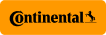 The Continental logo, featuring the company name in black serif font with a small rearing horse icon on an orange background.