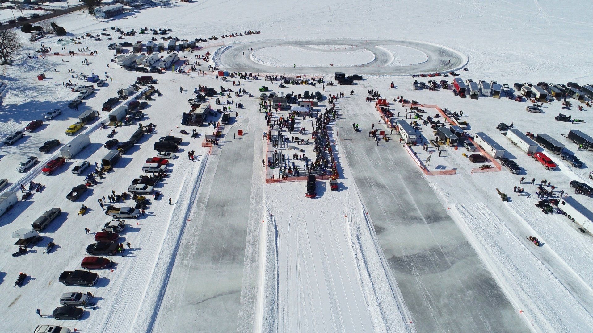 Snowmobile Racing, Speed, Bikini Run | Chetek Winter Fest