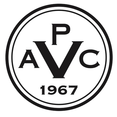 Circular logo with the letters 