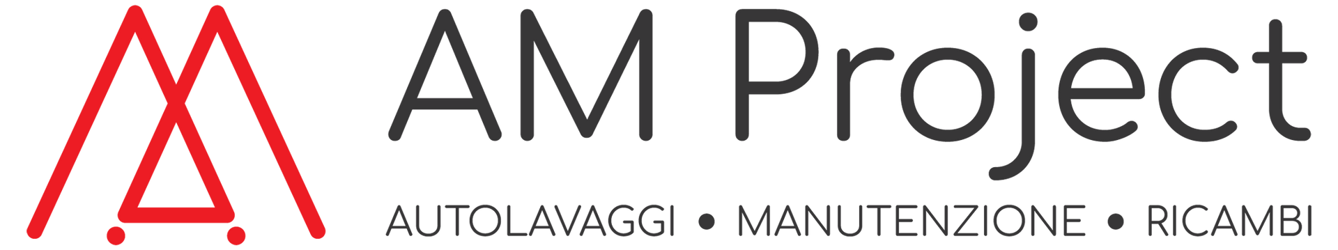 Logo per AM Project: simboli rossi intrecciati 
