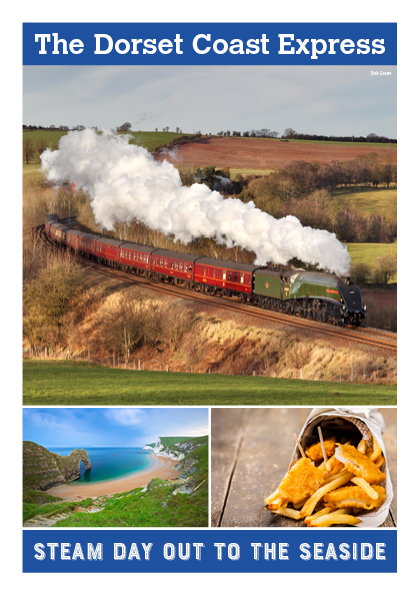 the dorset coast express steam day out to the seaside