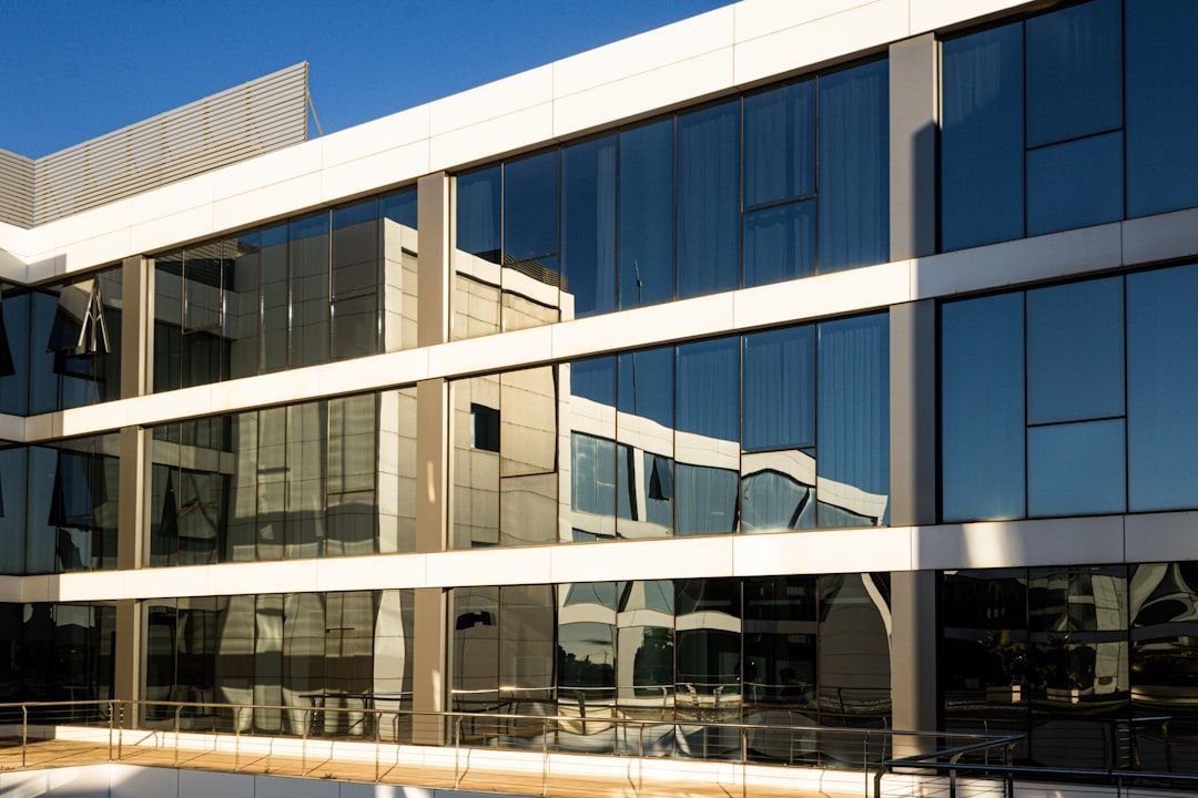 commercial window cleaning services building exterior - window cleaning services commercial