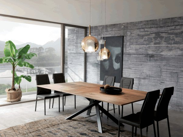 Ozzio - 4x4 Extendable Table