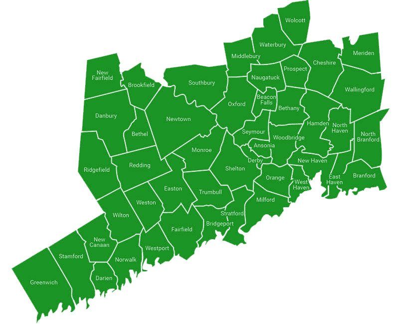 Map of Connecticut Counties