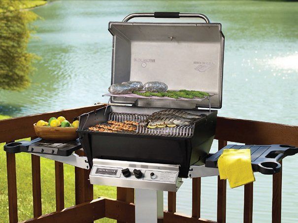 small grill on deck