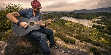 man with guitar