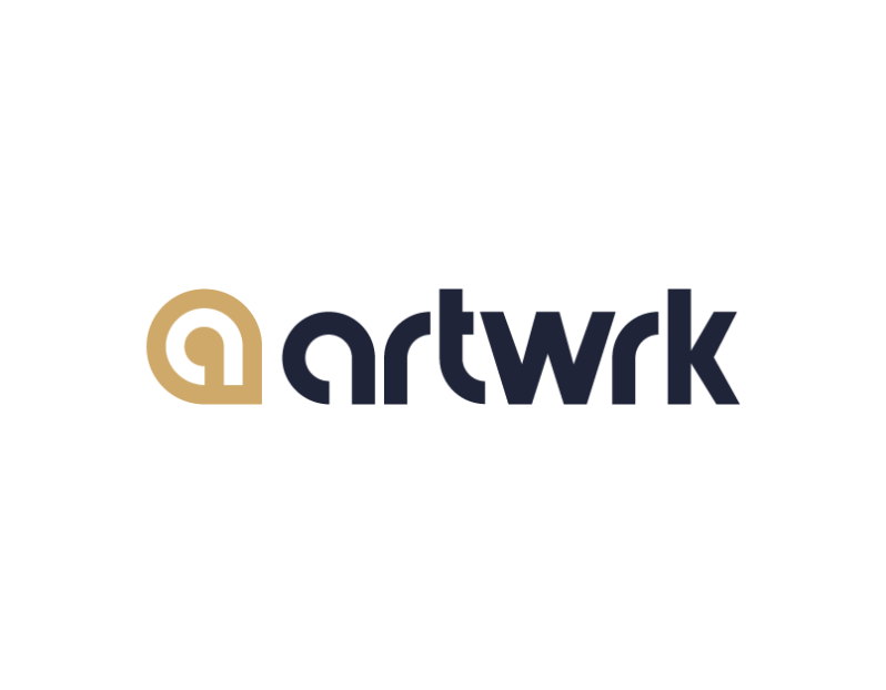 A logo for a company called artwork on a white background.