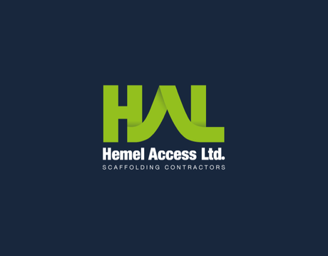 A logo for hemel access ltd. scaffolding contractors
