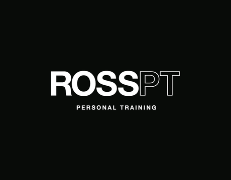 Rosspt personal training logo on a black background