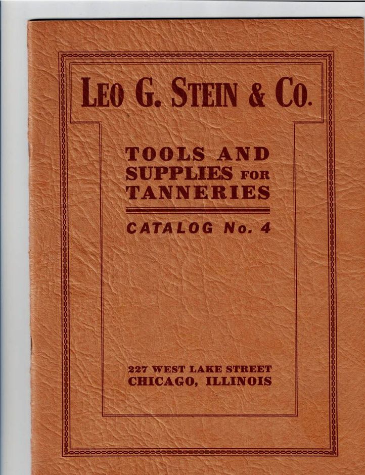 A book titled tools and supplies for tanneries catalog no. 4