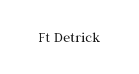The logo for ft detrick is on a white background.