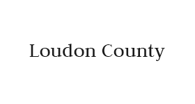 The logo for loudon county is on a white background.