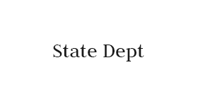 The state department logo is on a white background.