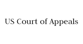A logo for the us court of appeals on a white background.