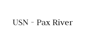 The logo for usn pax river is on a white background.