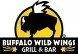 The logo for buffalo wild wings grill and bar shows a bison with wings.