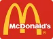 The mcdonald 's logo is on a red background.