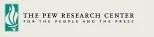 A logo for the pew research center for the people and the press.