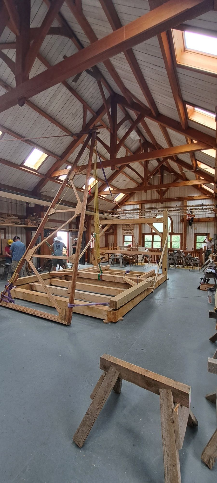 Timber framing photo from Brian Dollof