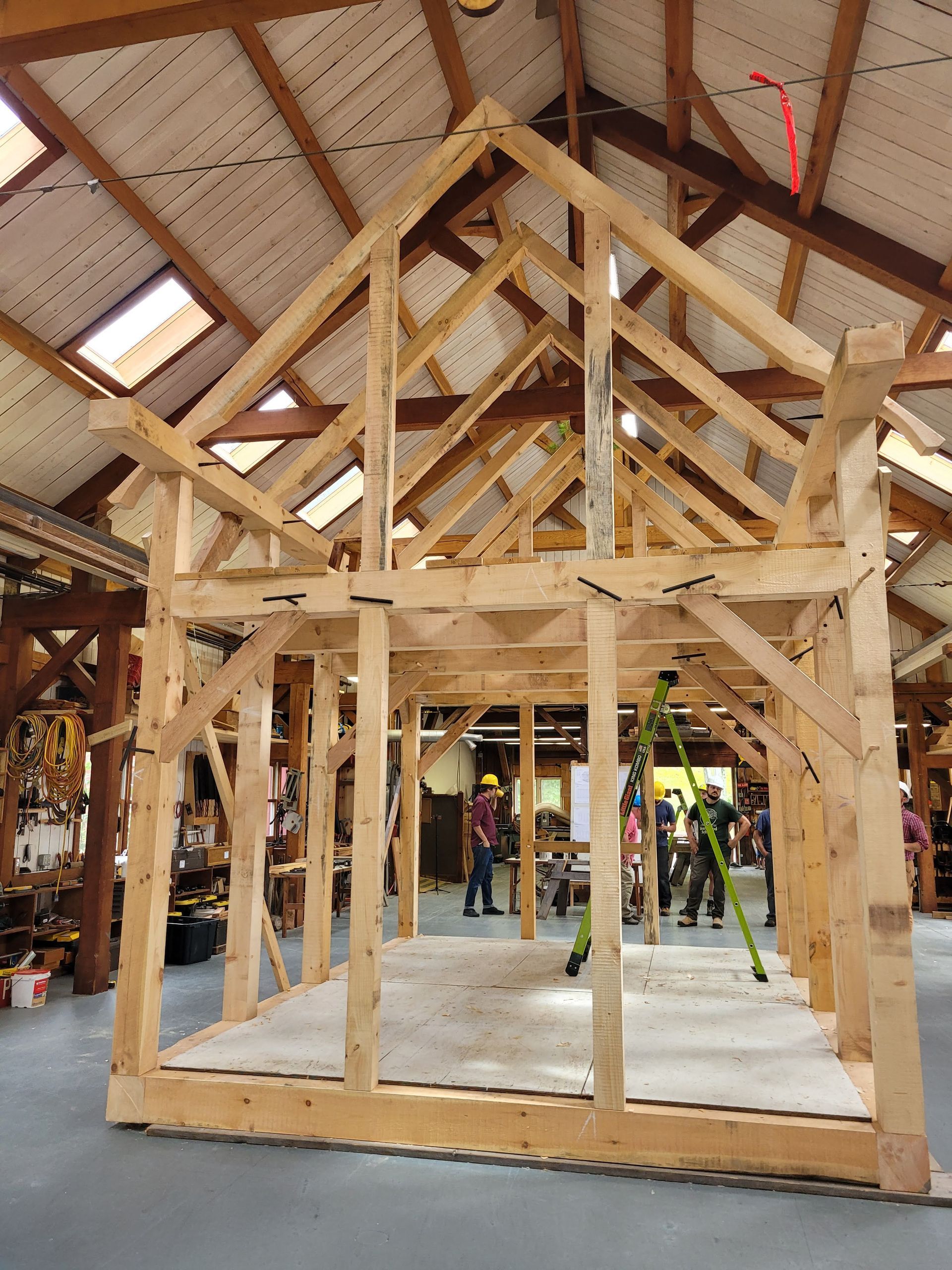 12' X 16' Dutch timber framed cabin for sale. Traditional wooden joinery used.
