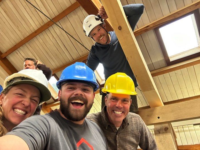 Timber Framing School Students