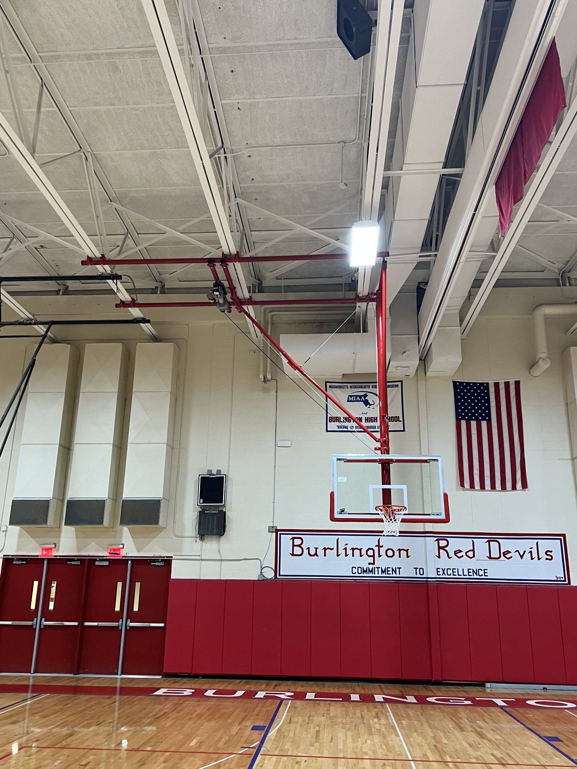 Red Basketball Court — Rockland, MA — Allied Products Group