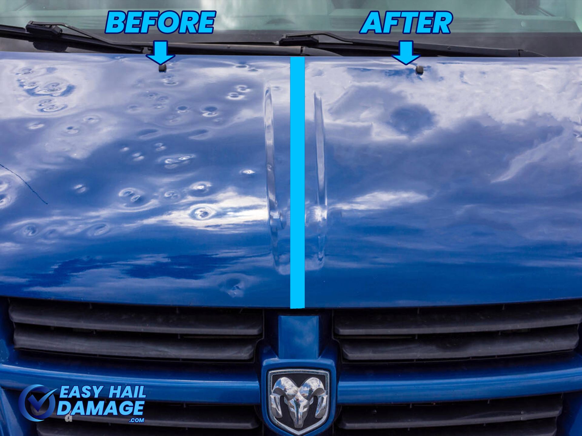 Hail damaged vehicle dallas texas