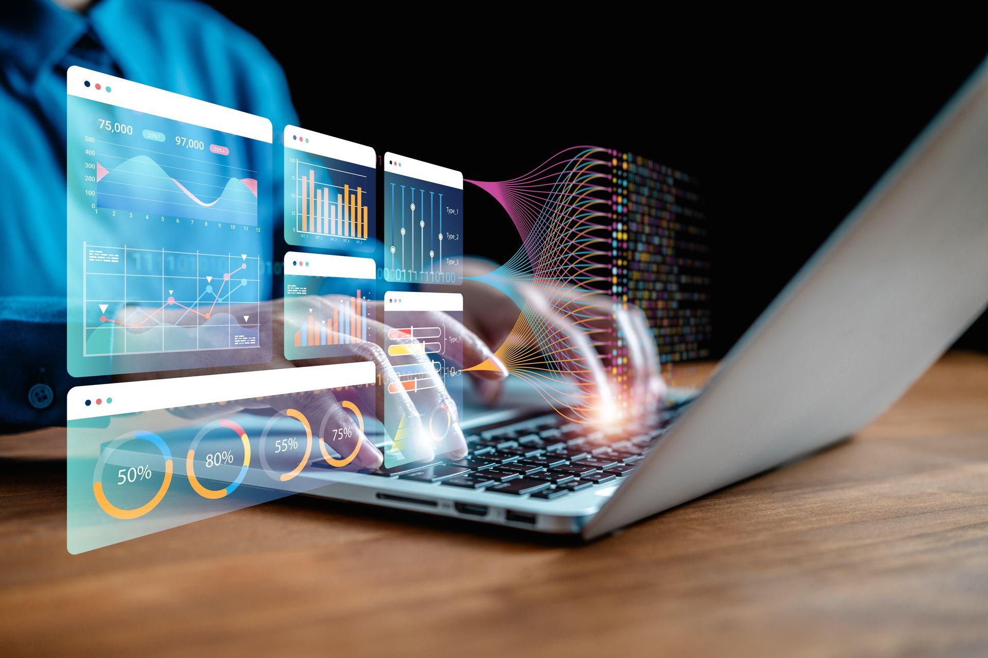 A Person is Plugging a Cable Into a Server — Computers NQ in Aitkenvale, QLD