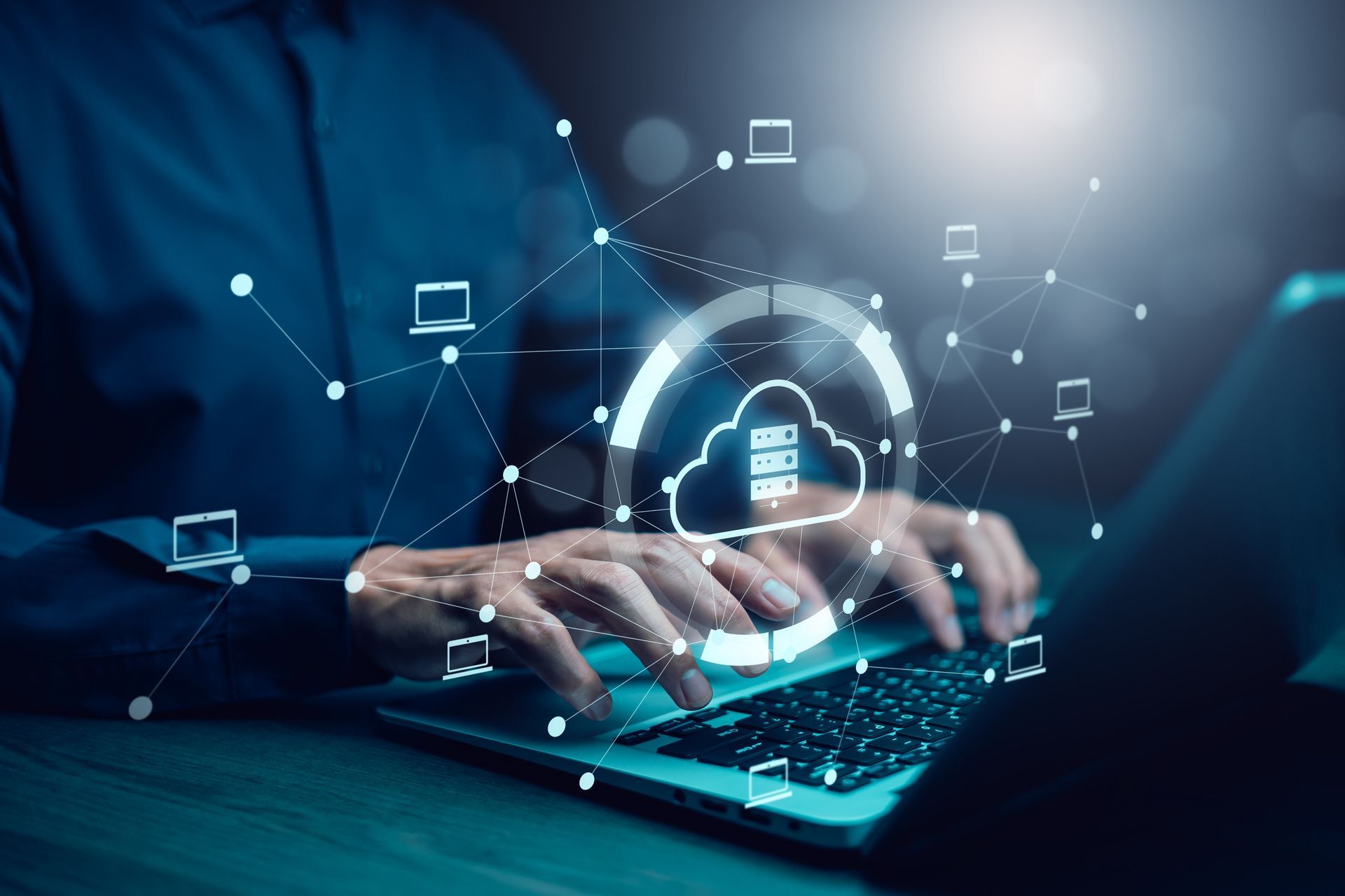 A Bunch of Cables Are Connected to a Server in a Data Center — Computers NQ in Aitkenvale, QLD