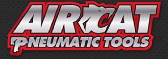 A red and silver logo for aircat pneumatic tools