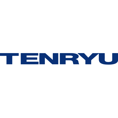 The logo for tenryu is blue and white on a white background.