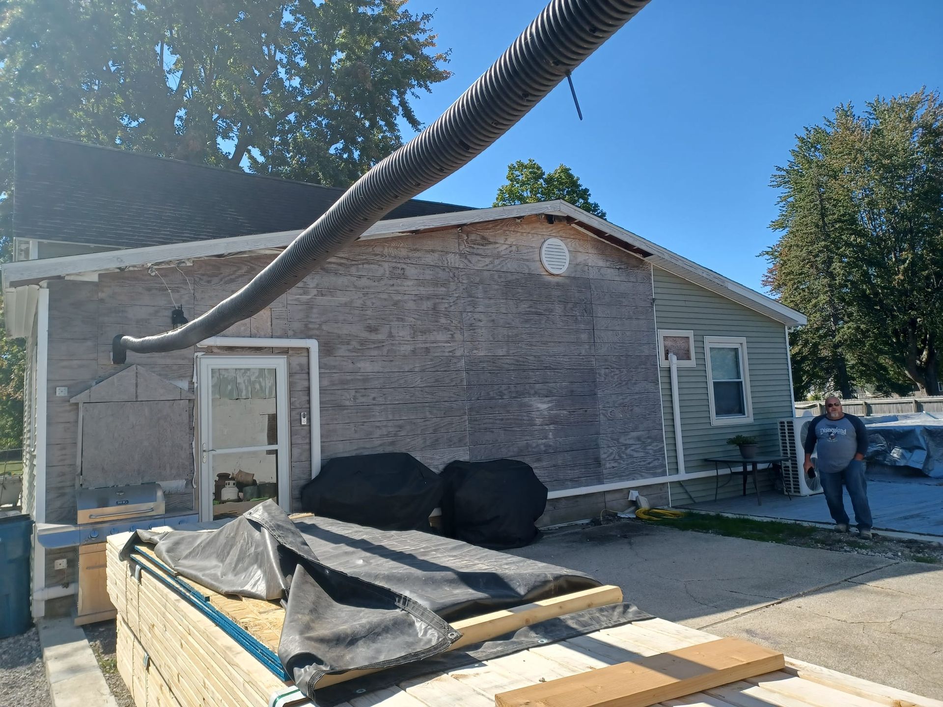 Grey House Renovation Patio