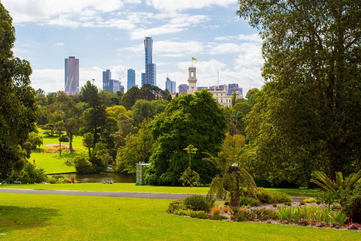 Royal Botanical Gardens in Melbourne