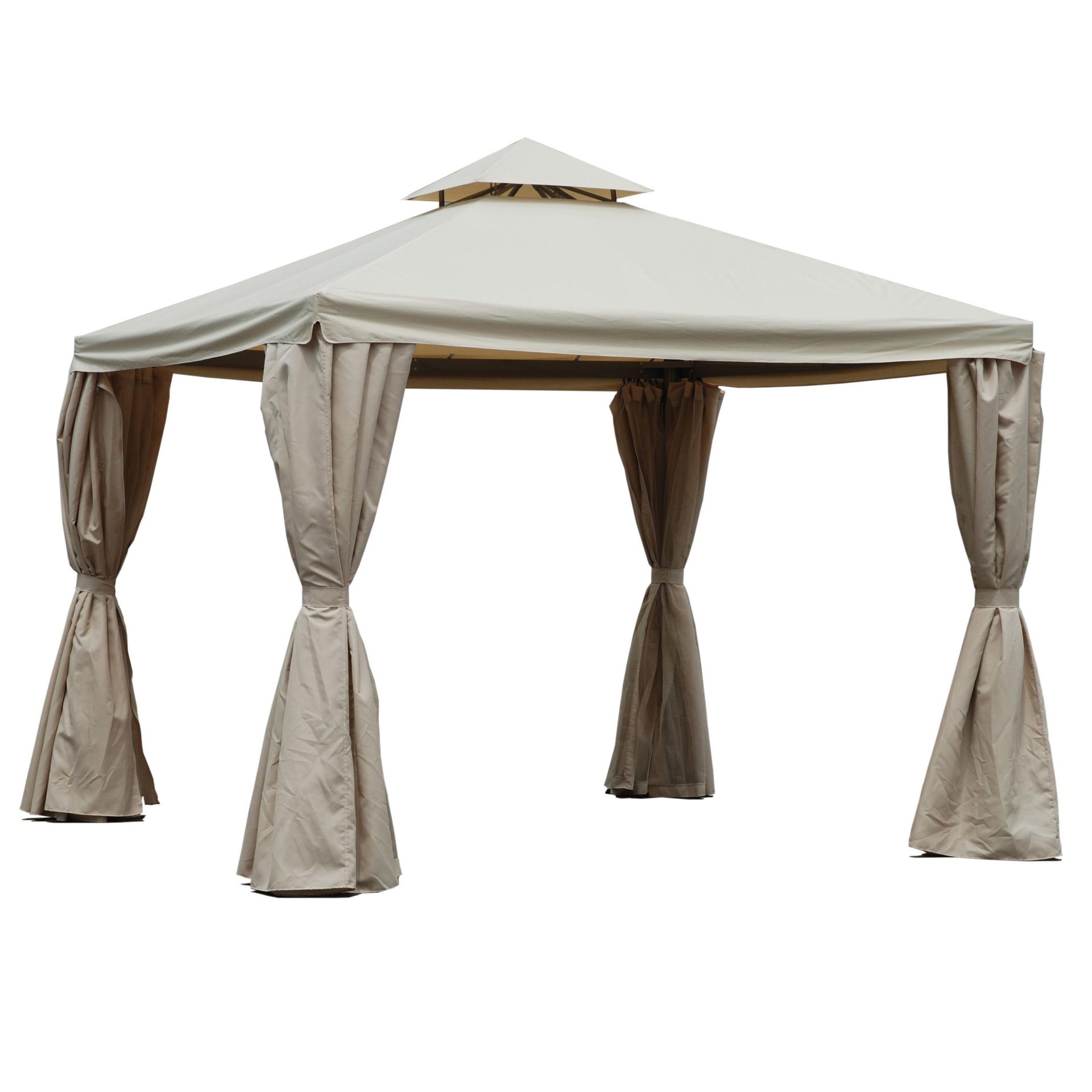 gazebo con tende