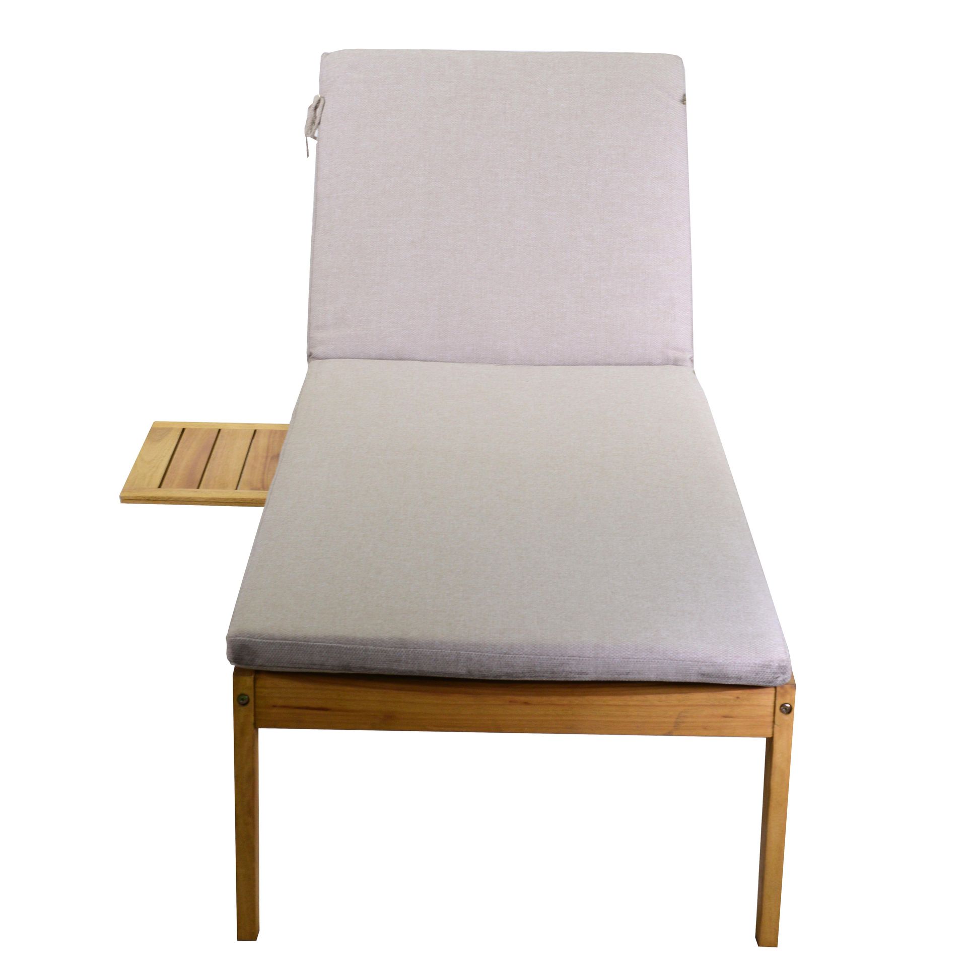 sedia sdraio in legno