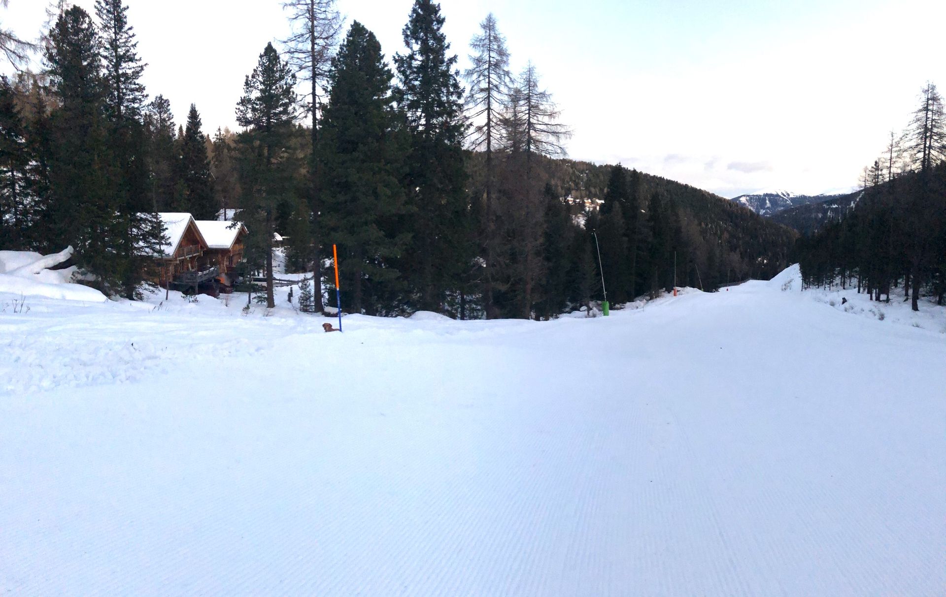 Roundwood Chalet access to ski slope