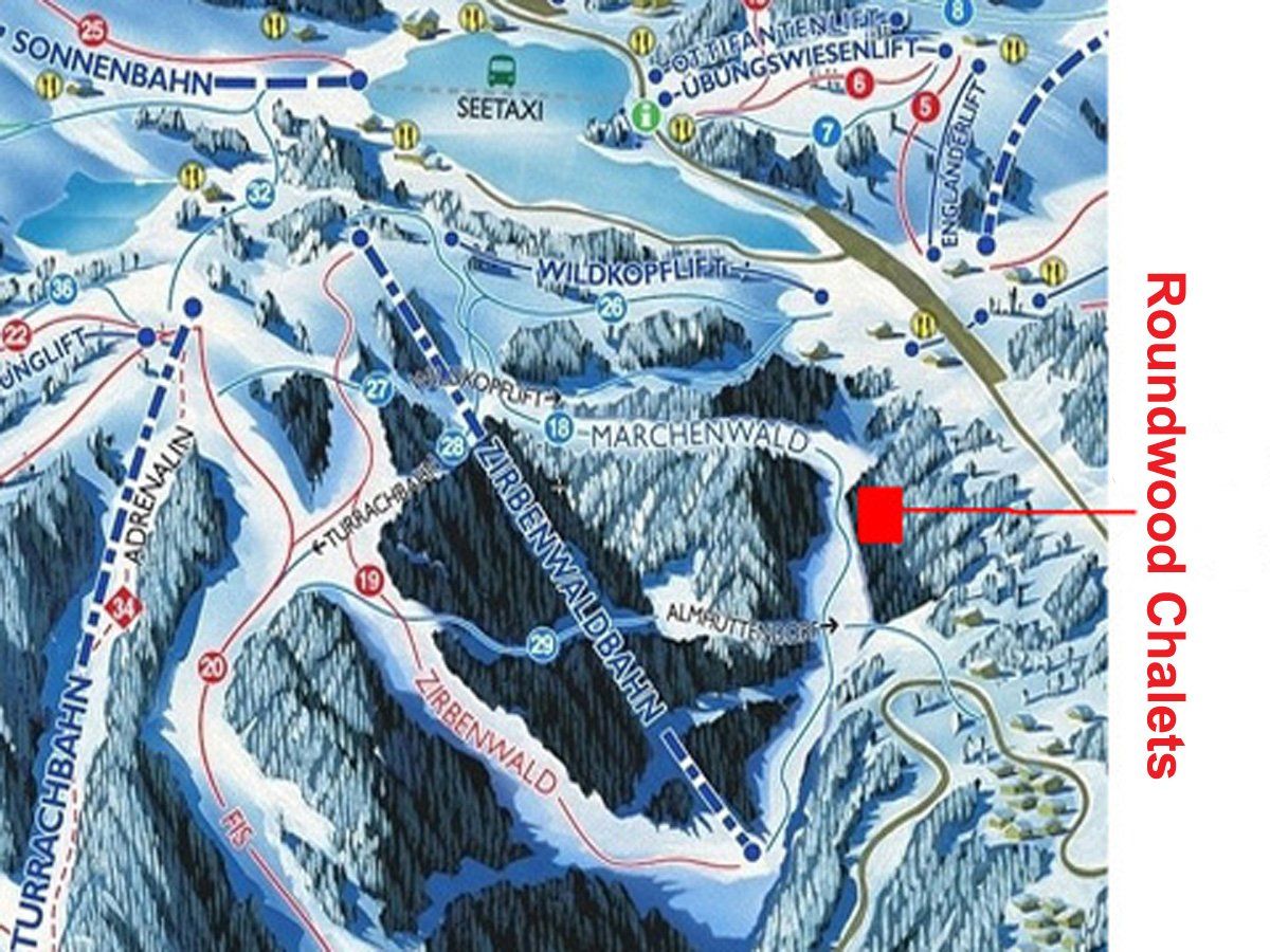 Roundwood Chalets Location