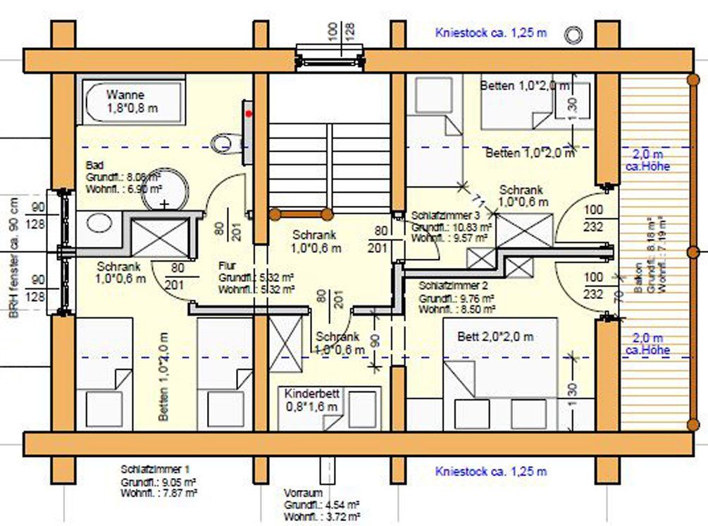 Sleepy Bear Upstairs Layout