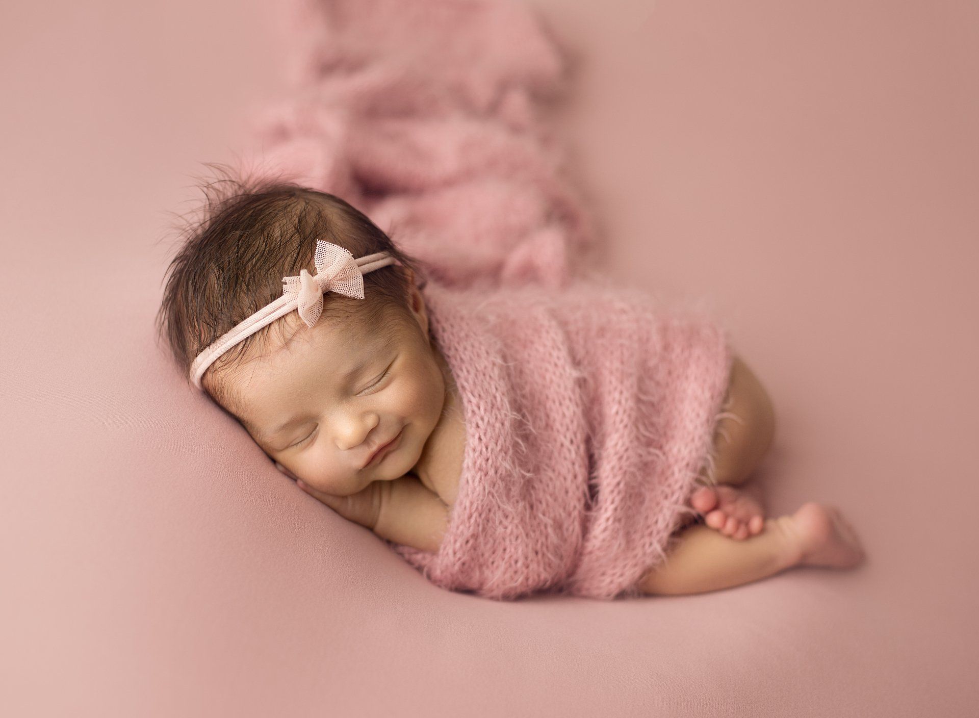 Newborn photography in green theme — Pearland, TX — Sara Hunt Photography