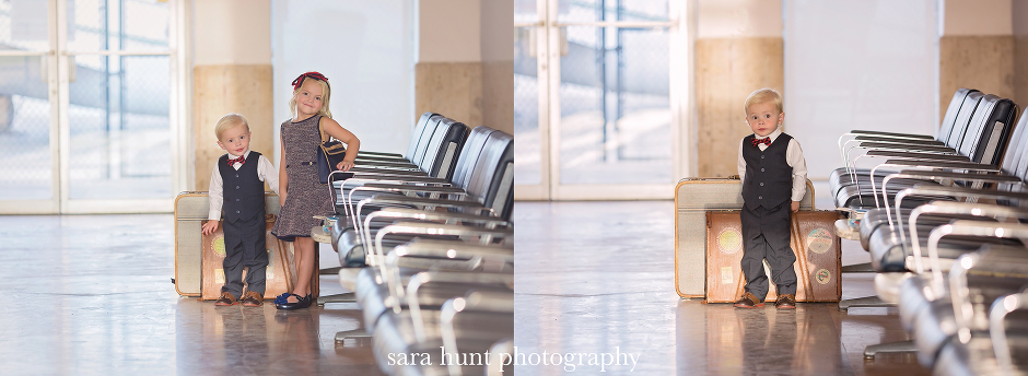 Siblings with their bags — Pearland, TX — Sara Hunt Photography Siblings with their bags — Pearland, TX — Sara Hunt Photography