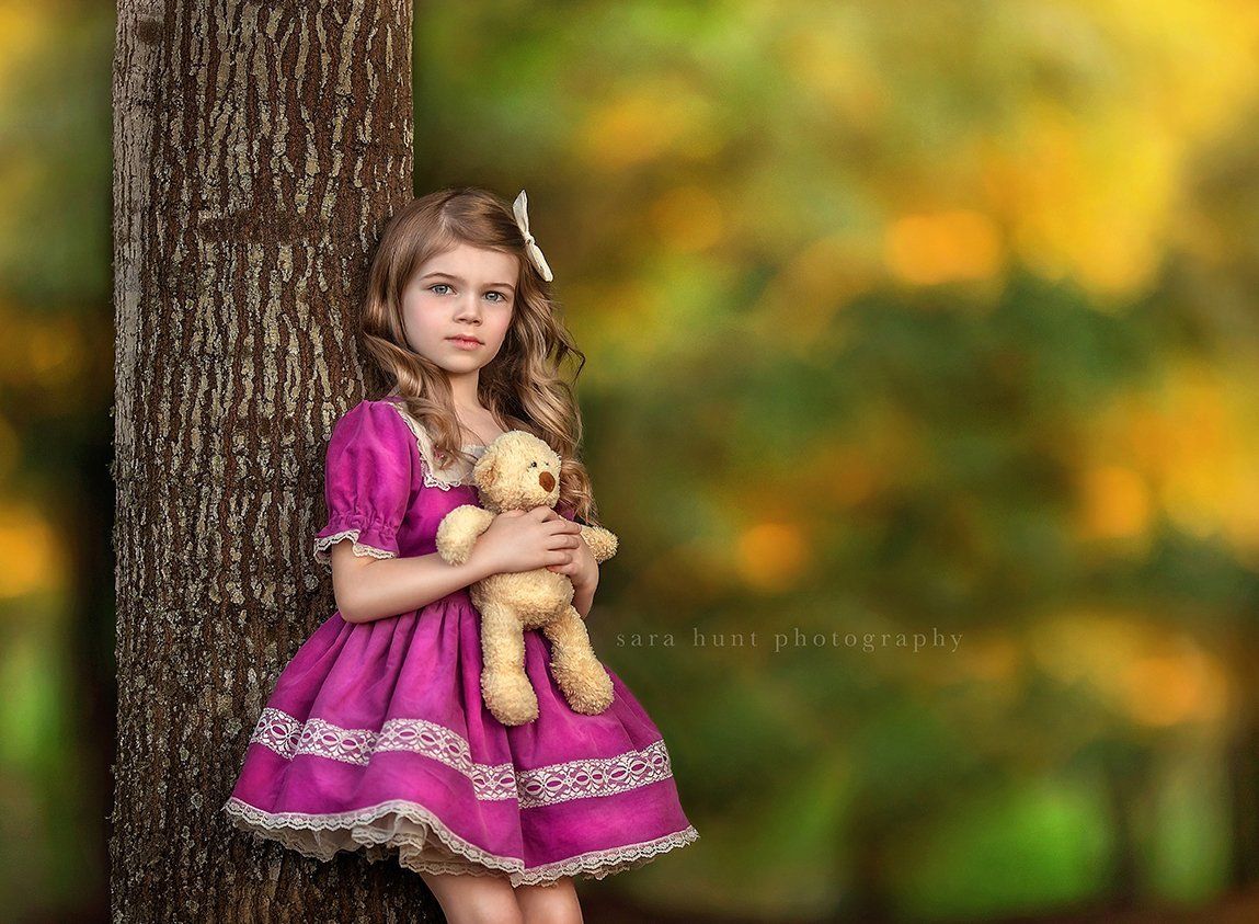 Pretty girl in vintage purple dress — Pearland, TX — Sara Hunt Photography