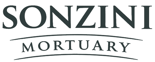 The logo for sample funeral home is shown on a white background.