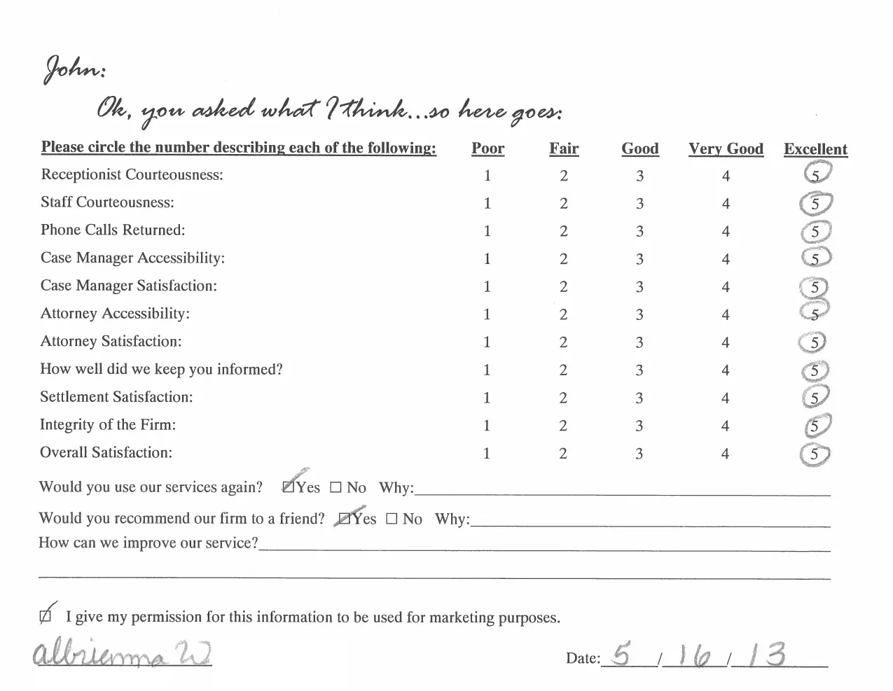 A white sheet of paper with a list of items on it