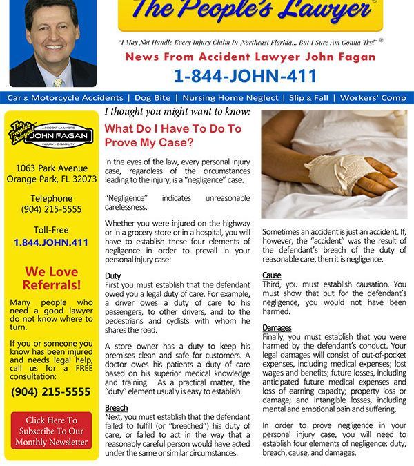 A flyer for the people 's lawyer with a picture of a man