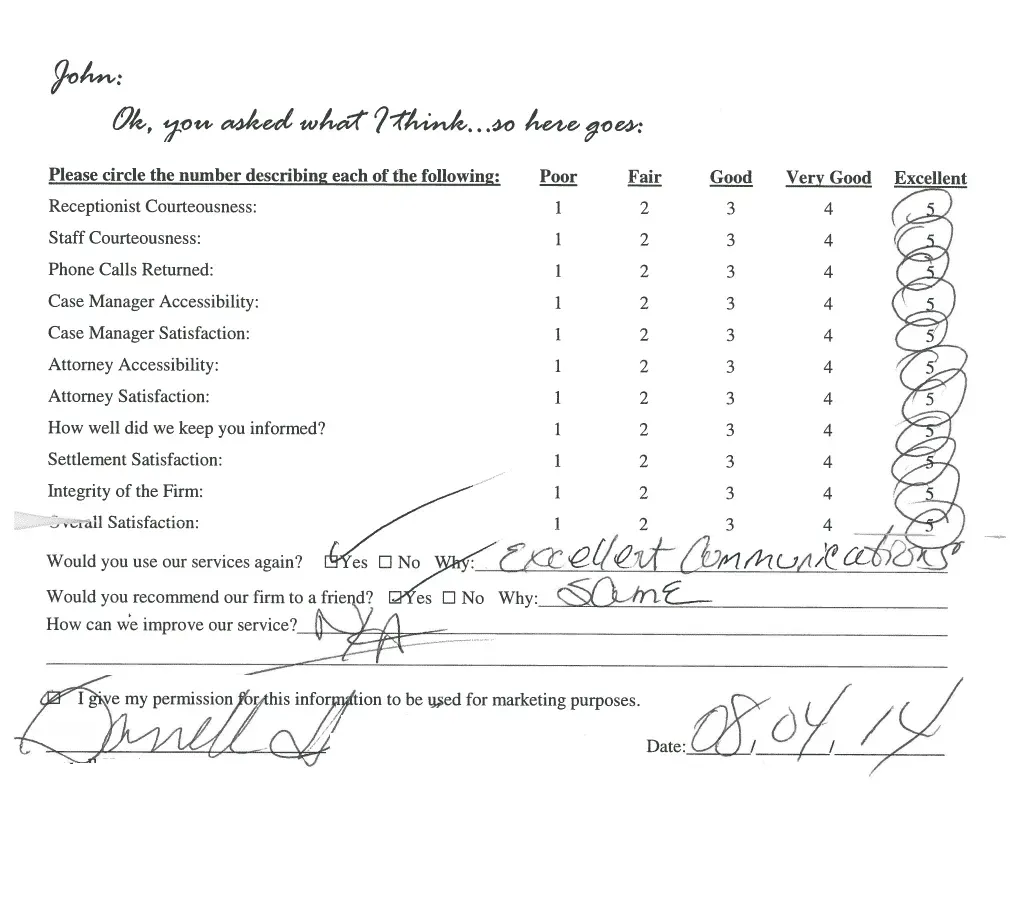 A black and white drawing of a customer 's feedback form.