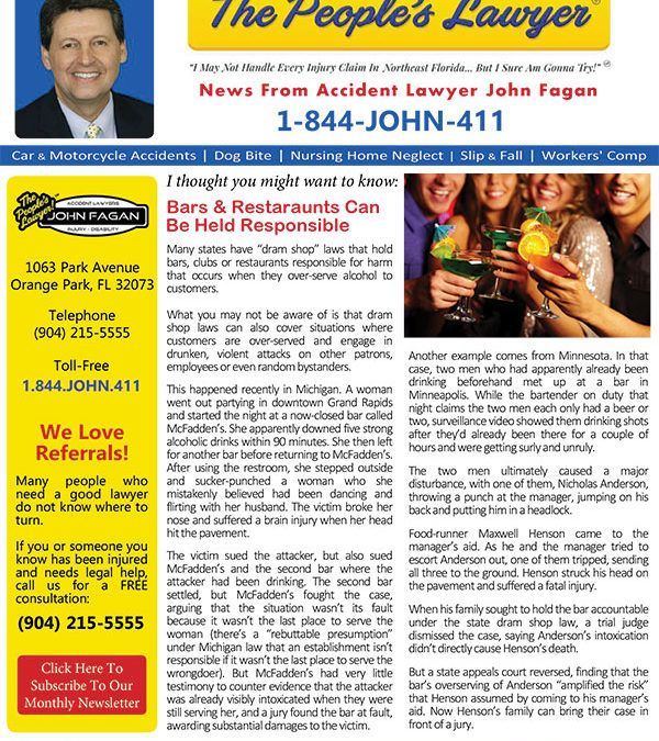 A flyer for the people 's lawyer with a picture of a man