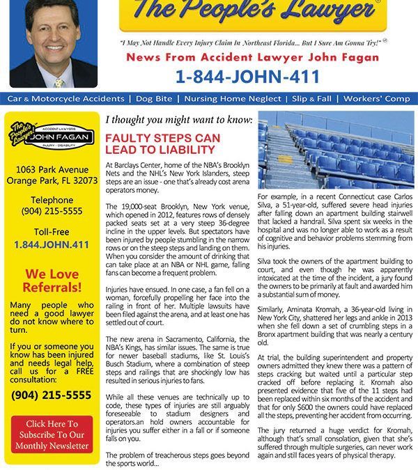 A flyer for the people 's lawyer with a picture of a man