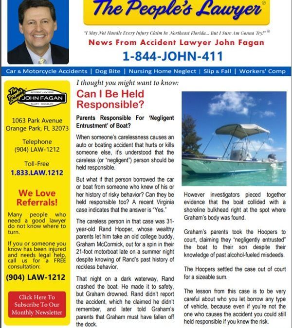 An advertisement for the people 's lawyer with a picture of a man