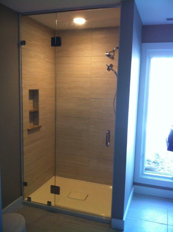 Glass Company — Glass Enclosure for a single Bathroom In Columbus, IN